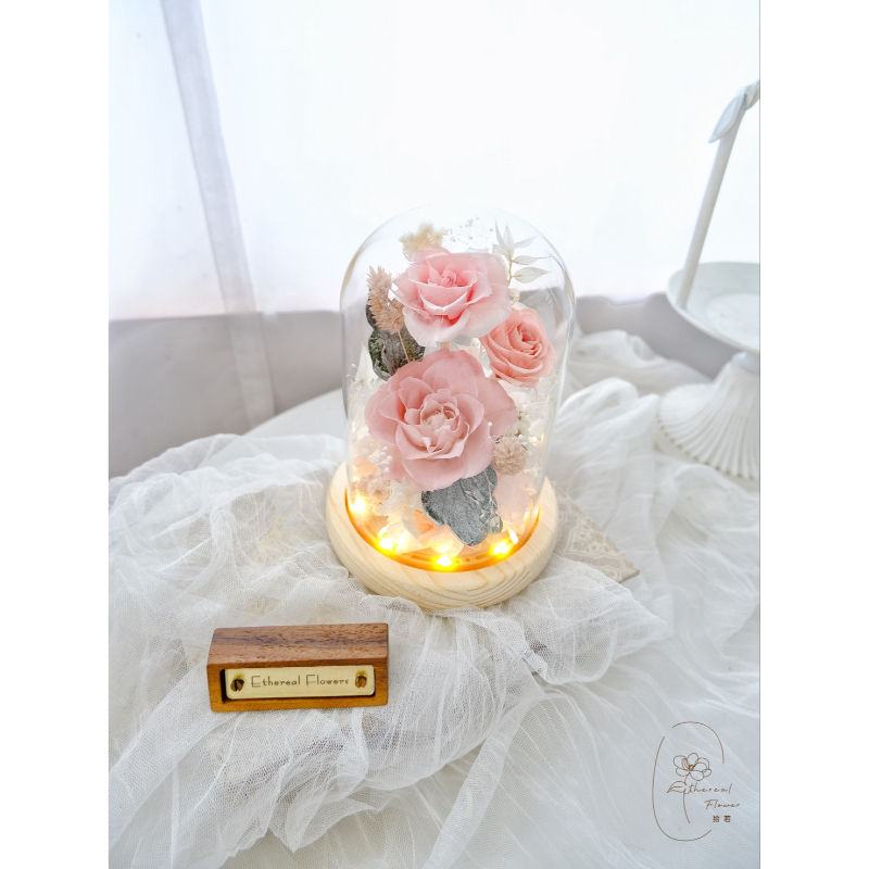 溫柔時刻 | Tender Moment |永生玻璃花盅|玫瑰設計