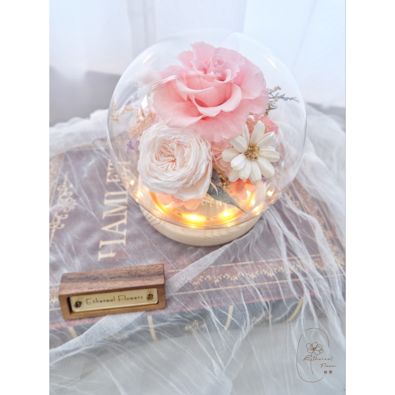溫柔告白 | Gentle Confession ｜永生玻璃花盅｜玫瑰設計