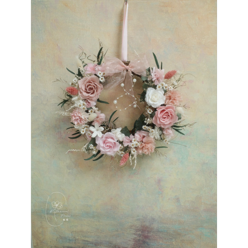 Ethereal Flower 午後茶香｜永生花圈