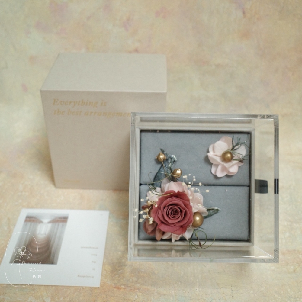 Ethereal Flower 永生花戒指盒 ｜婚禮戒指 ｜首飾禮盒