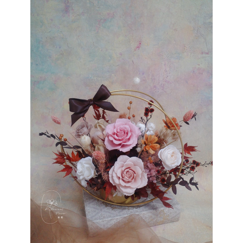 Ethereal Flower 暮木玫瑰｜Maillard Bloom｜開幕美拉德色系永生花禮