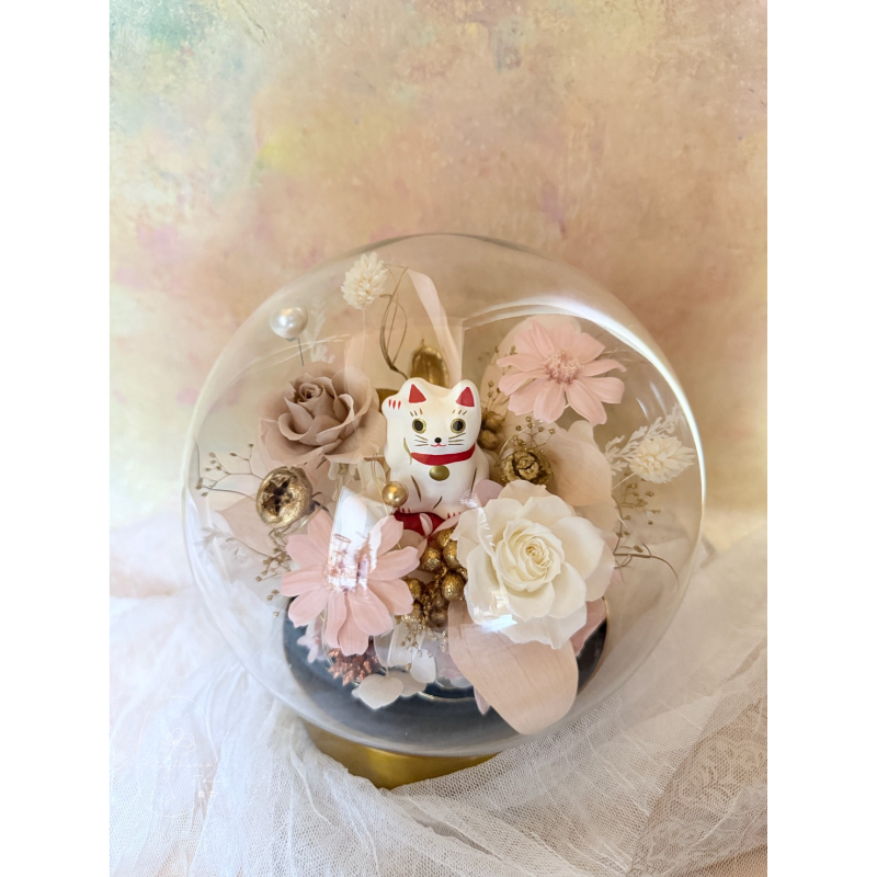 Ethereal Flower 幸運招福．花盅 Lucky Blossom Cat Dome