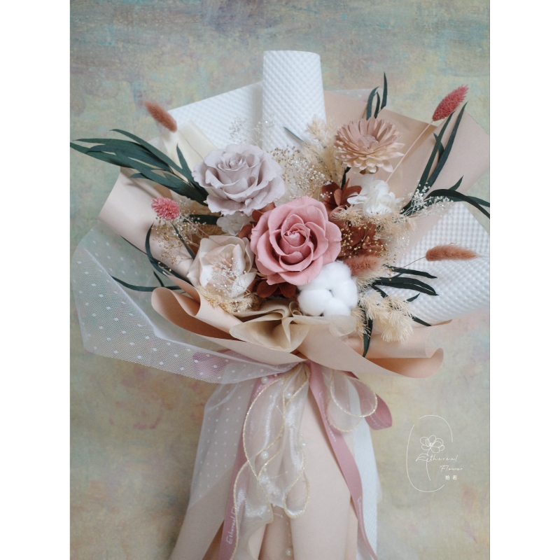 Ethereal Flower｜永恆柔光｜典雅永生花束