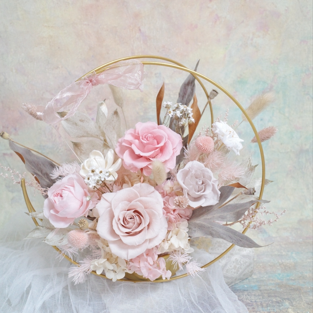 Ethereal Flower｜奶茶柔光｜永生祝賀盆花