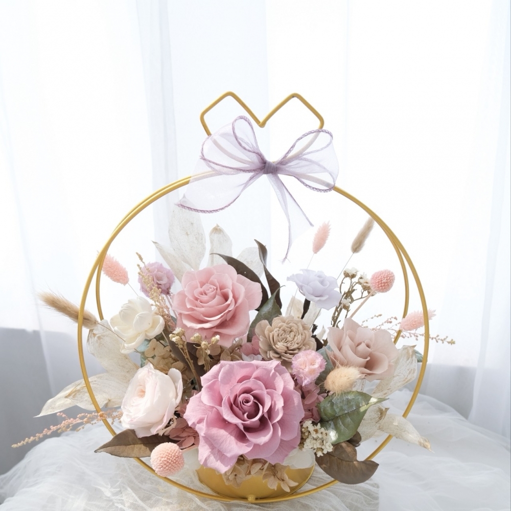 Ethereal Flowers 粉霧心願｜祝賀花禮 永生桌花