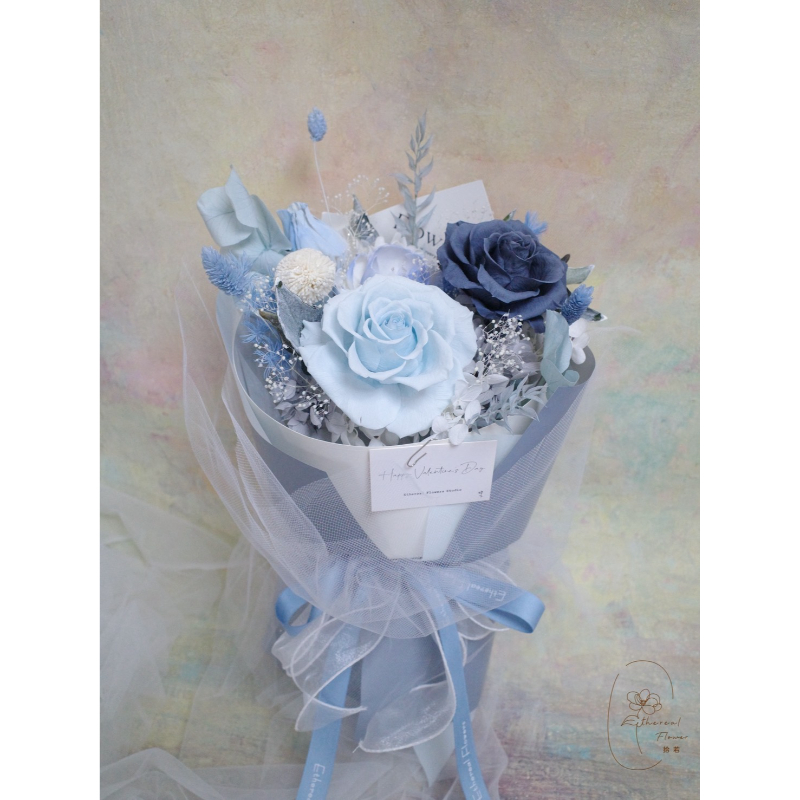 Ethereal Flowers 蕾絲敘事詩 ‧ 35cm 永生蕾絲花束系列