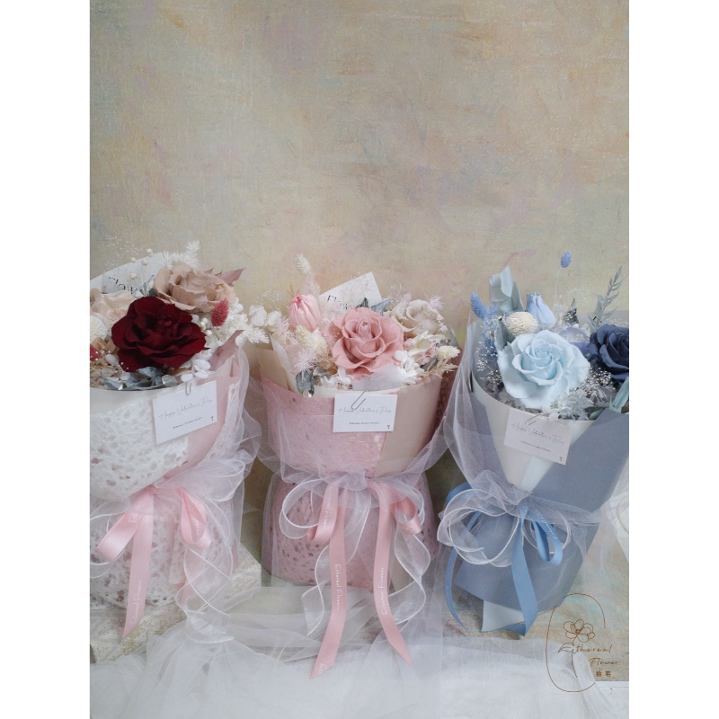 Ethereal Flowers 蕾絲敘事詩 ‧ 35cm 永生蕾絲花束系列