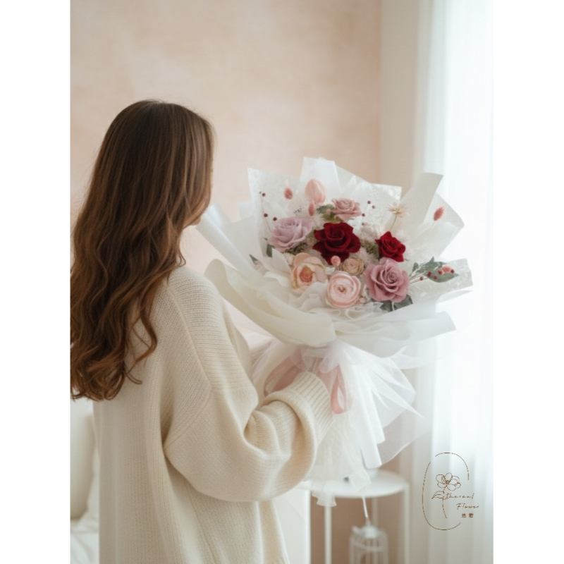 Ethereal Flowers 傾心盛綻｜大型永生花束