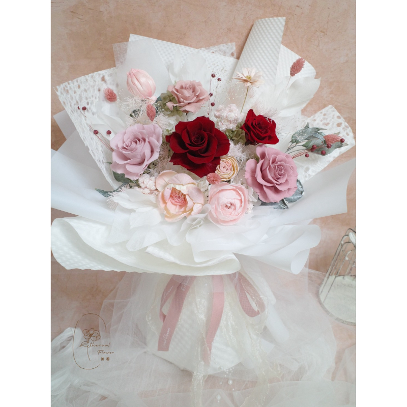 Ethereal Flowers 傾心盛綻｜大型永生花束