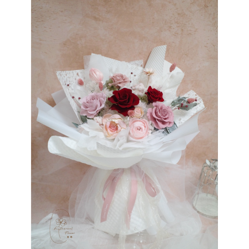 Ethereal Flowers 傾心盛綻｜大型永生花束