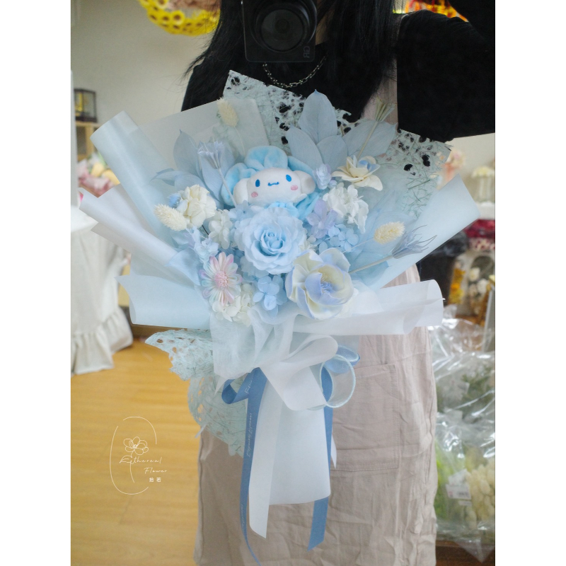 大耳狗永生經典花束
