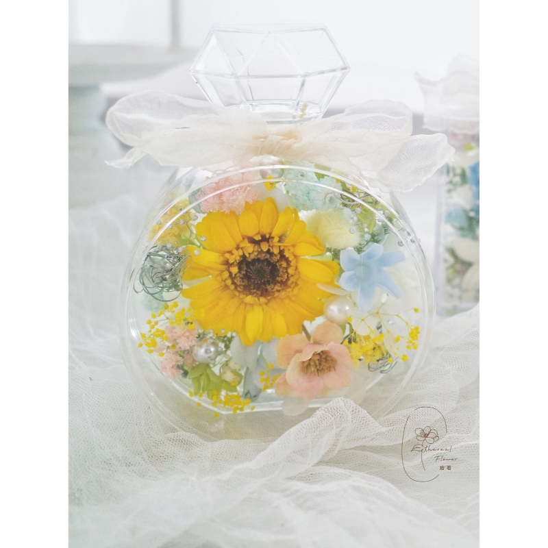 時光香水瓶・永生太陽花敘事花盒