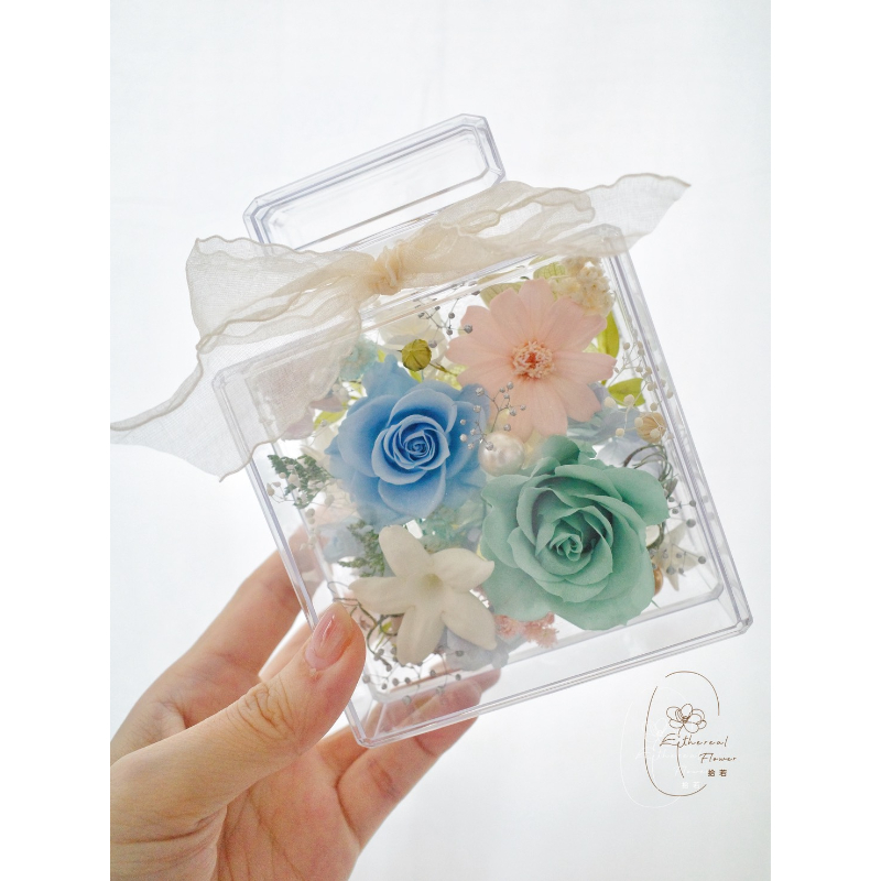 秘境花語・精品方型香水永生花盒