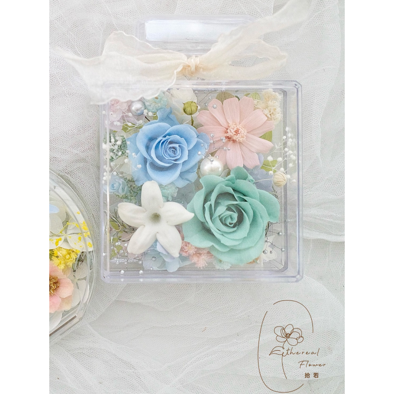 秘境花語・精品方型香水永生花盒