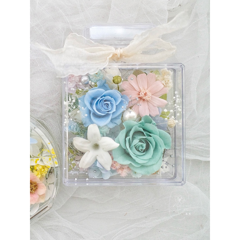 秘境花語・精品方型香水永生花盒