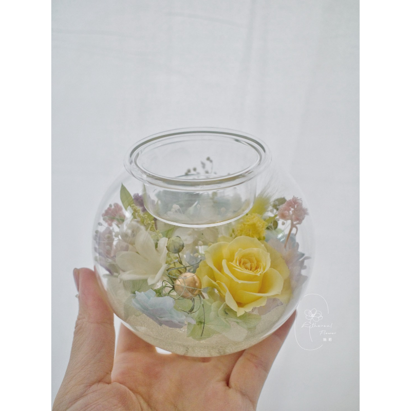 微光森林・永生花球燭台