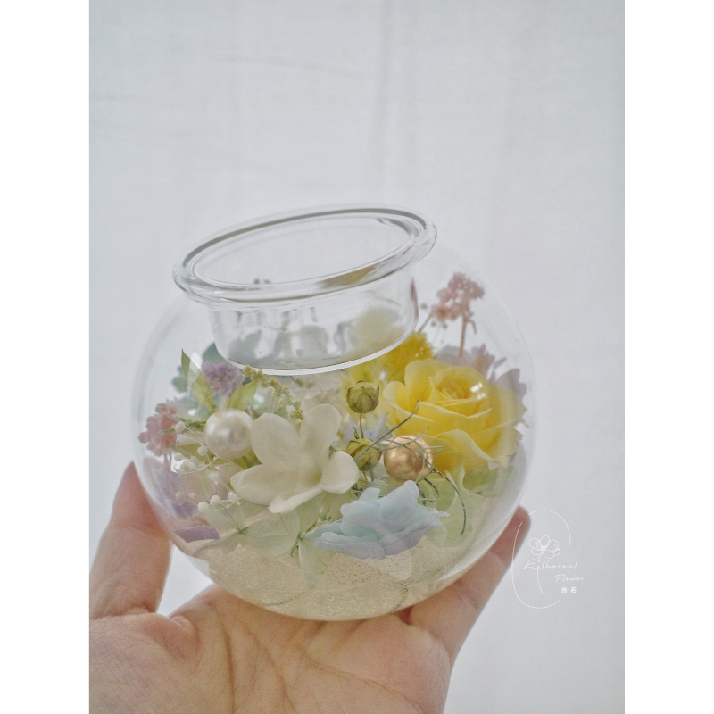 微光森林・永生花球燭台