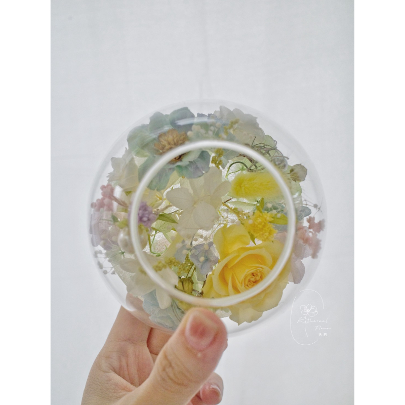 微光森林・永生花球燭台