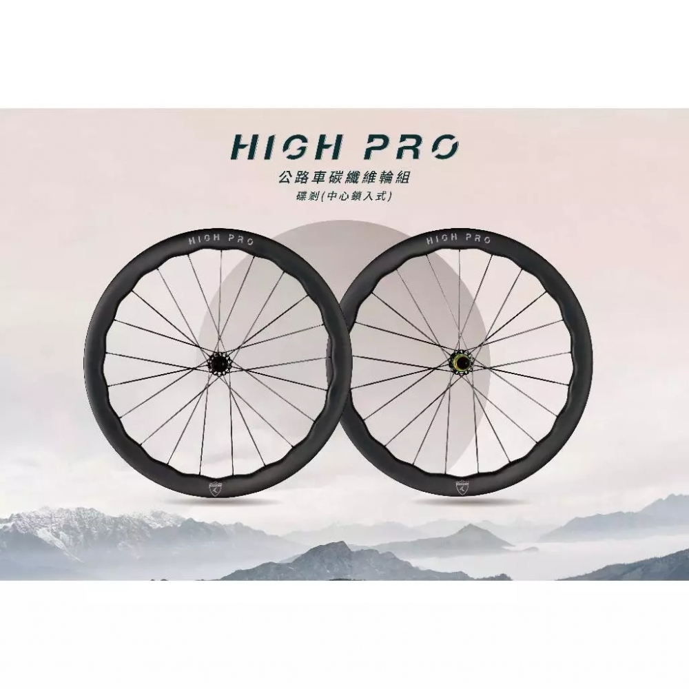 【風逸單車】全新KREX High pro 4550全碳纖維輻條/波浪輪組/碟煞