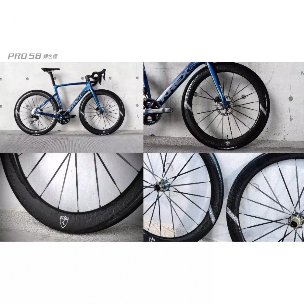 【風逸單車】全新KREX PRO 58公路車全碳纖碳輻條輪組
