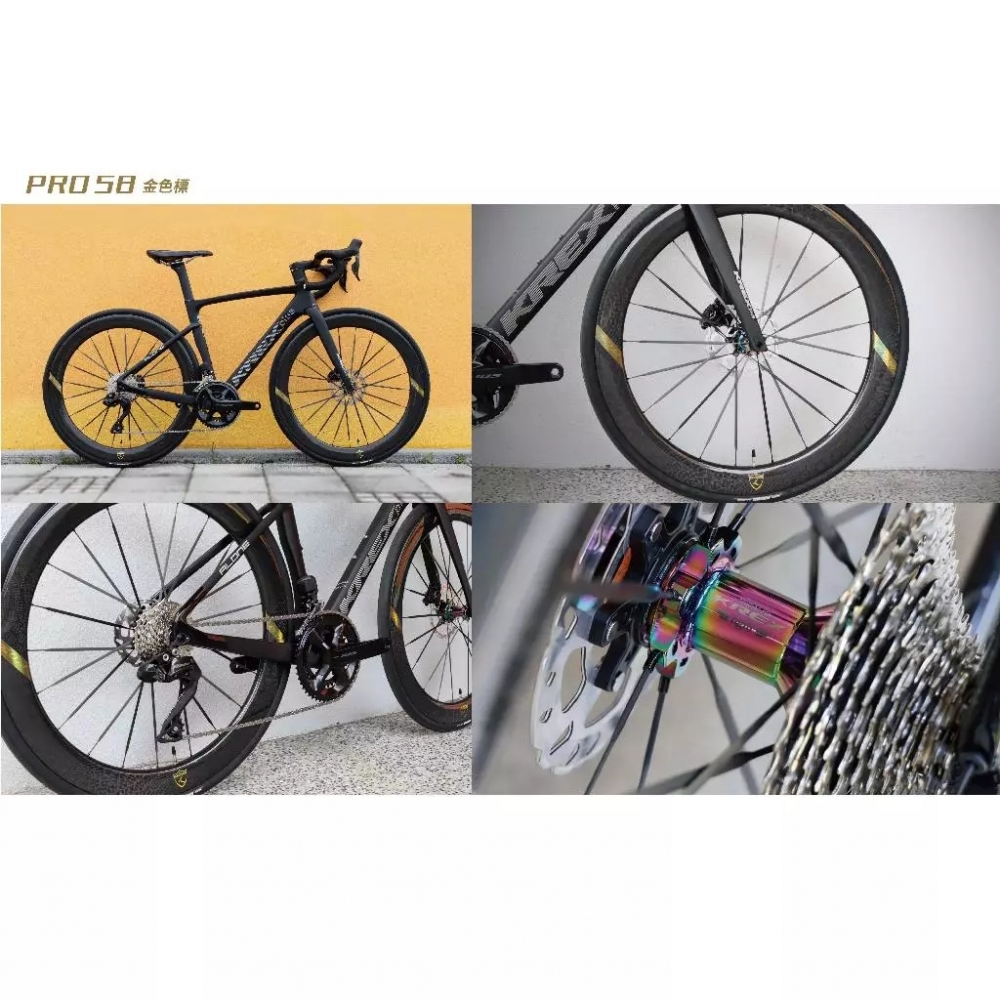 【風逸單車】全新KREX PRO 58公路車全碳纖碳輻條輪組
