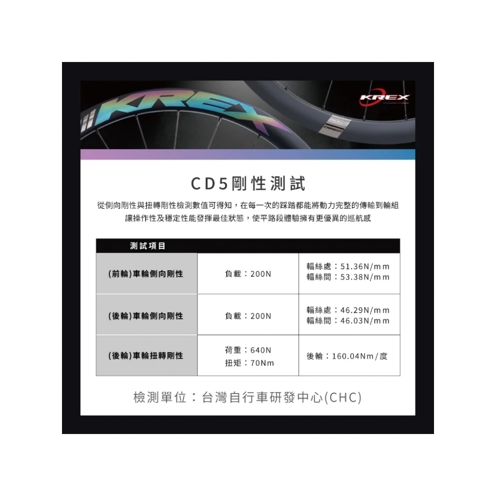 【風逸單車】全新KREX CD5 碳纖維碟煞輪組