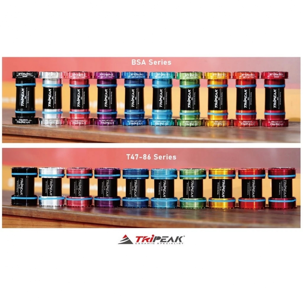 (T47-86mm)【風逸單車】Tripeak 3 IN 1 G5 陶瓷培林 10 COLORS BB [BSA&T47-86mm