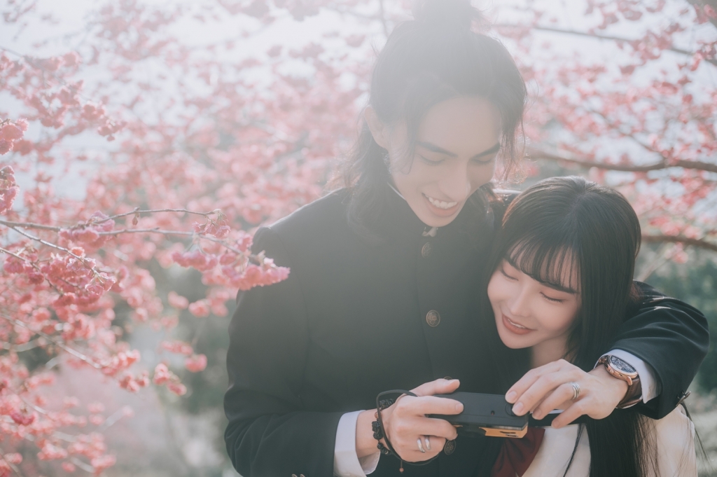 沐心泉農場/櫻花情侶拍攝/台中情侶寫真拍攝