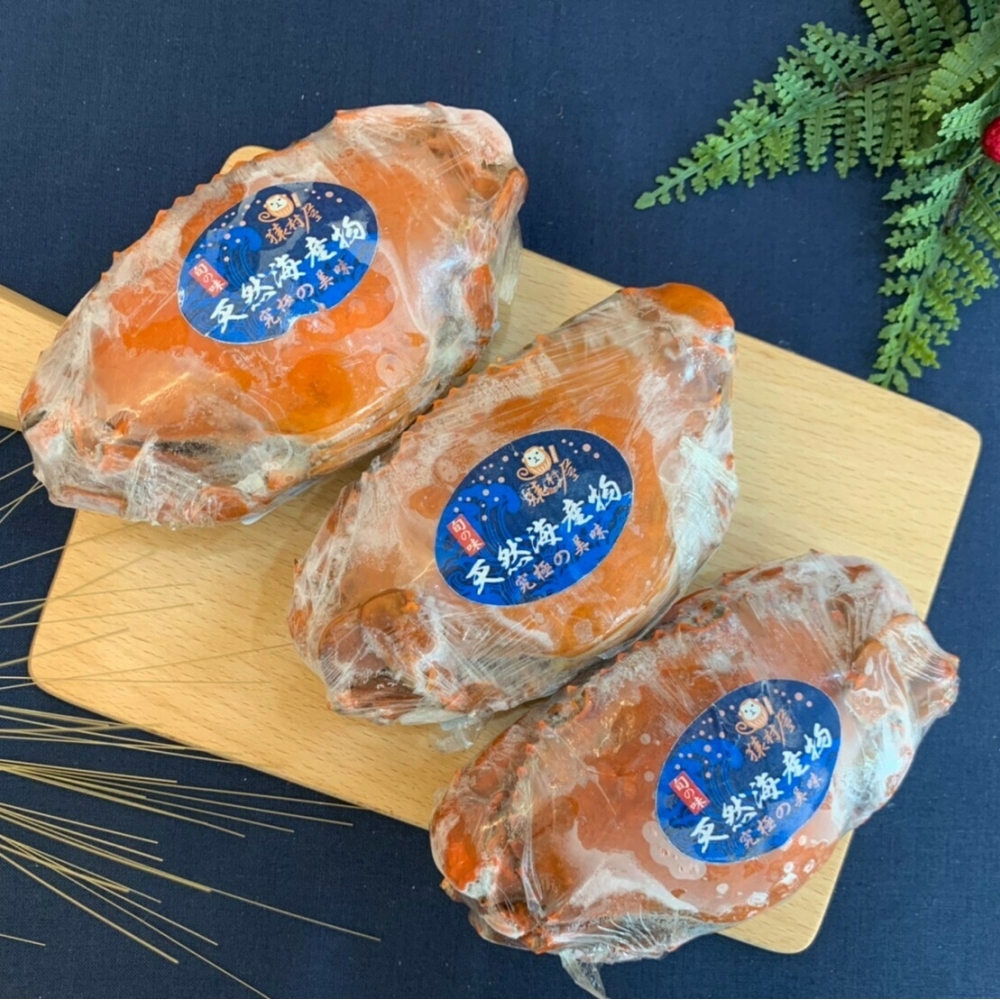 (猿村屋)爆卵熟凍紅蟳150g-175g/1隻