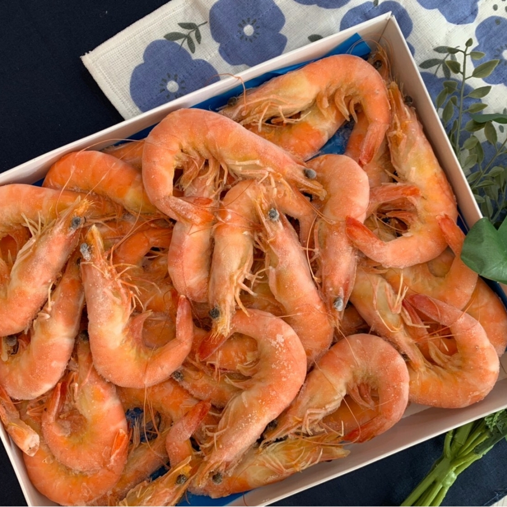 金牌 馬來西亞 鮮甜熟白蝦(26/30) 1.15KG/盒/高雄白蝦批發
