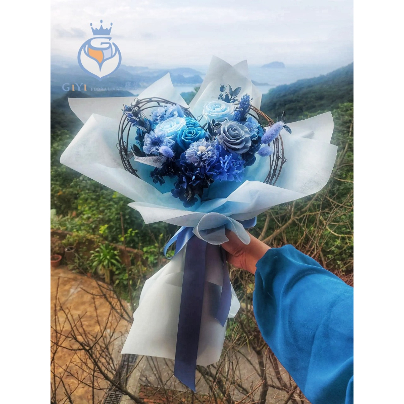 單堂課程-德式架構心型花束包裝
