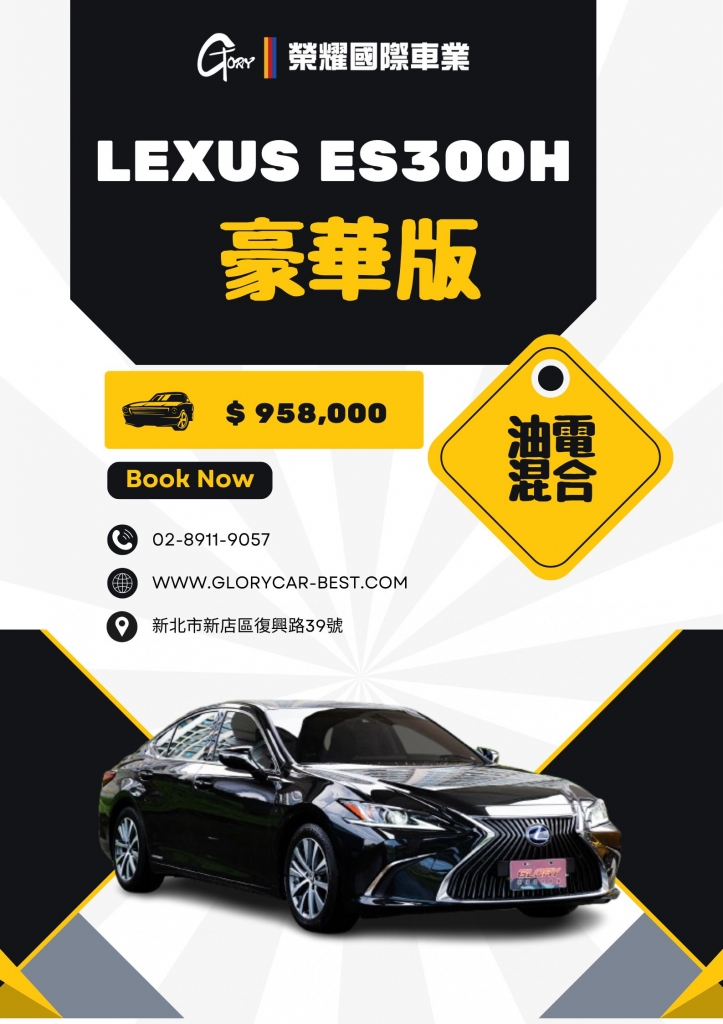 2019 LEXUS ES300H豪華版