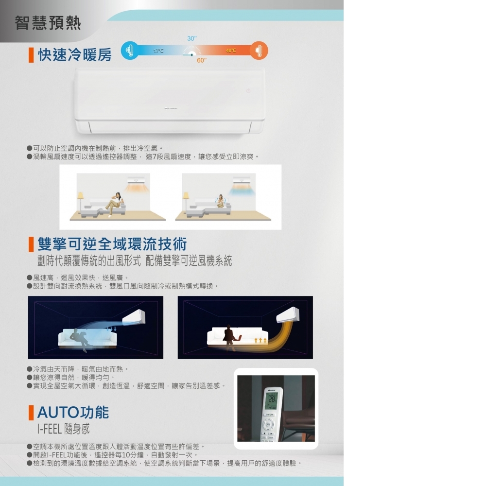GREE格力變頻冷暖分離式冷氣