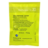 乾式酵母Fermentis Safbrew S-33 11.5 gramm