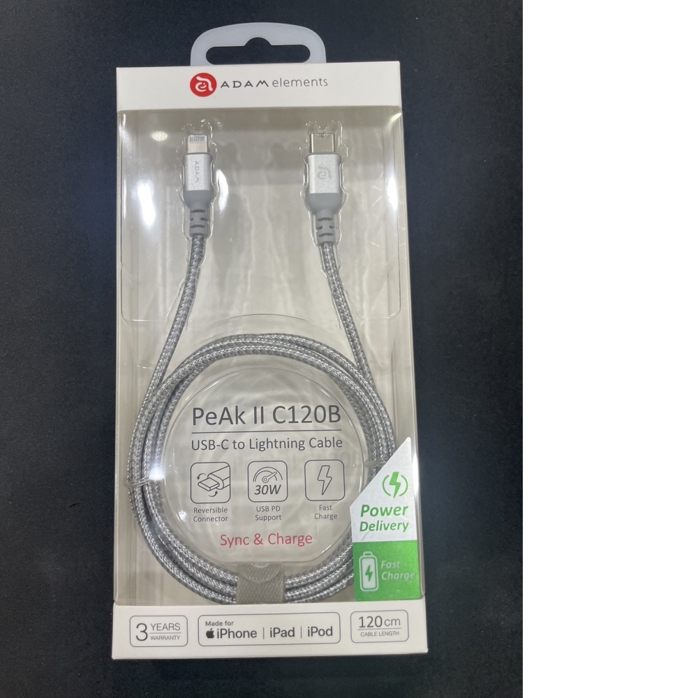 亞果元素ADAM USB-C To Lightning 1.2M