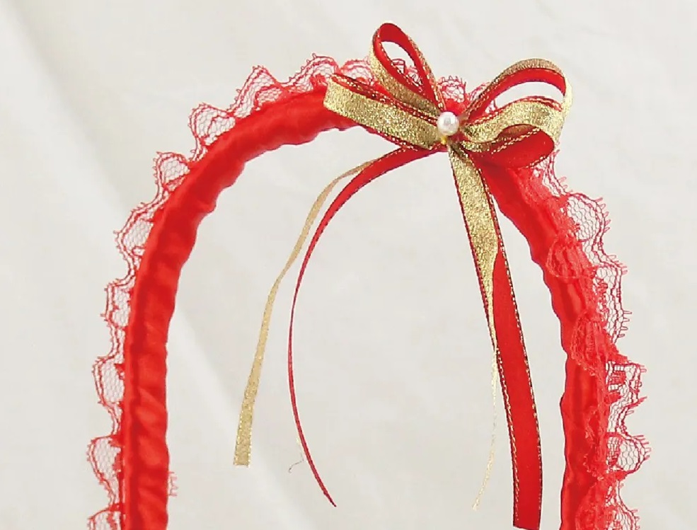 澎澎(紅/粉色)花童籃