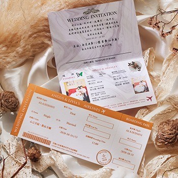 L8011 《PASSPORT》(護照型婚卡-玫瑰紅)