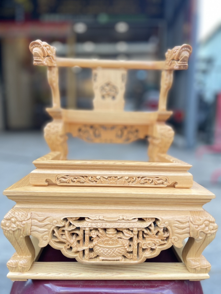 全手工雕滿工仿托椅