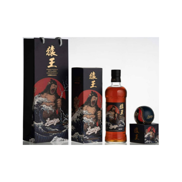 日本威士忌 MARS 桃園職棒威士忌 LAMIGO 猿王 48% (贈猿王球一顆) 750ml