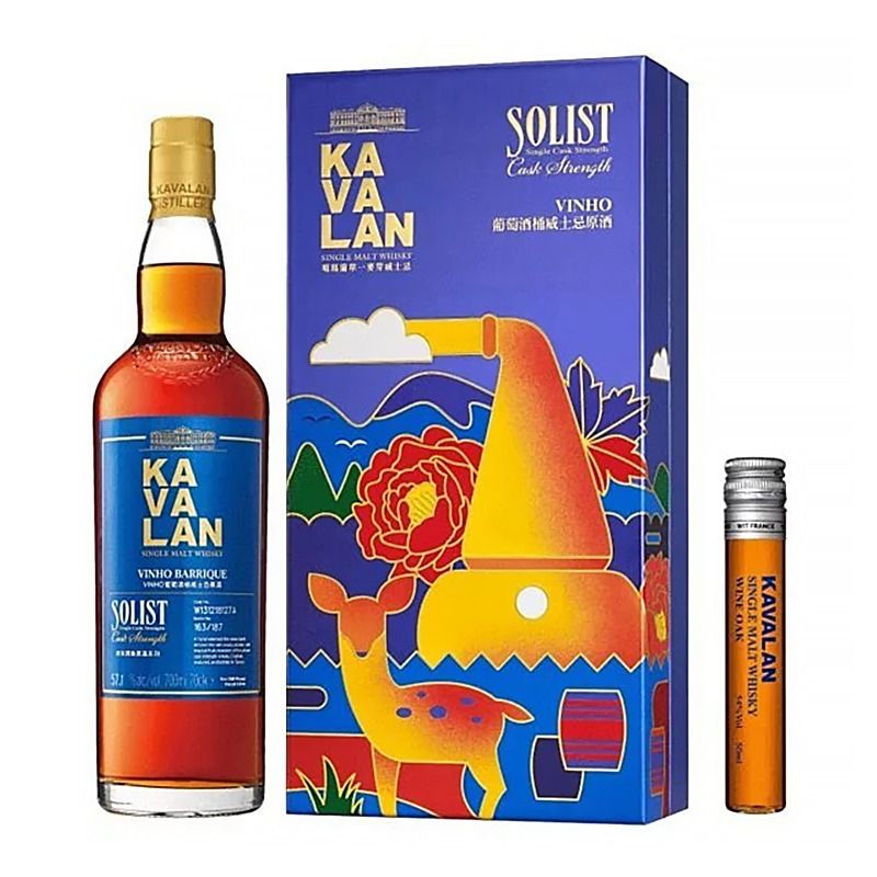 (限量) 噶瑪蘭 經典獨奏Vinho葡萄酒桶原酒禮盒(2022)