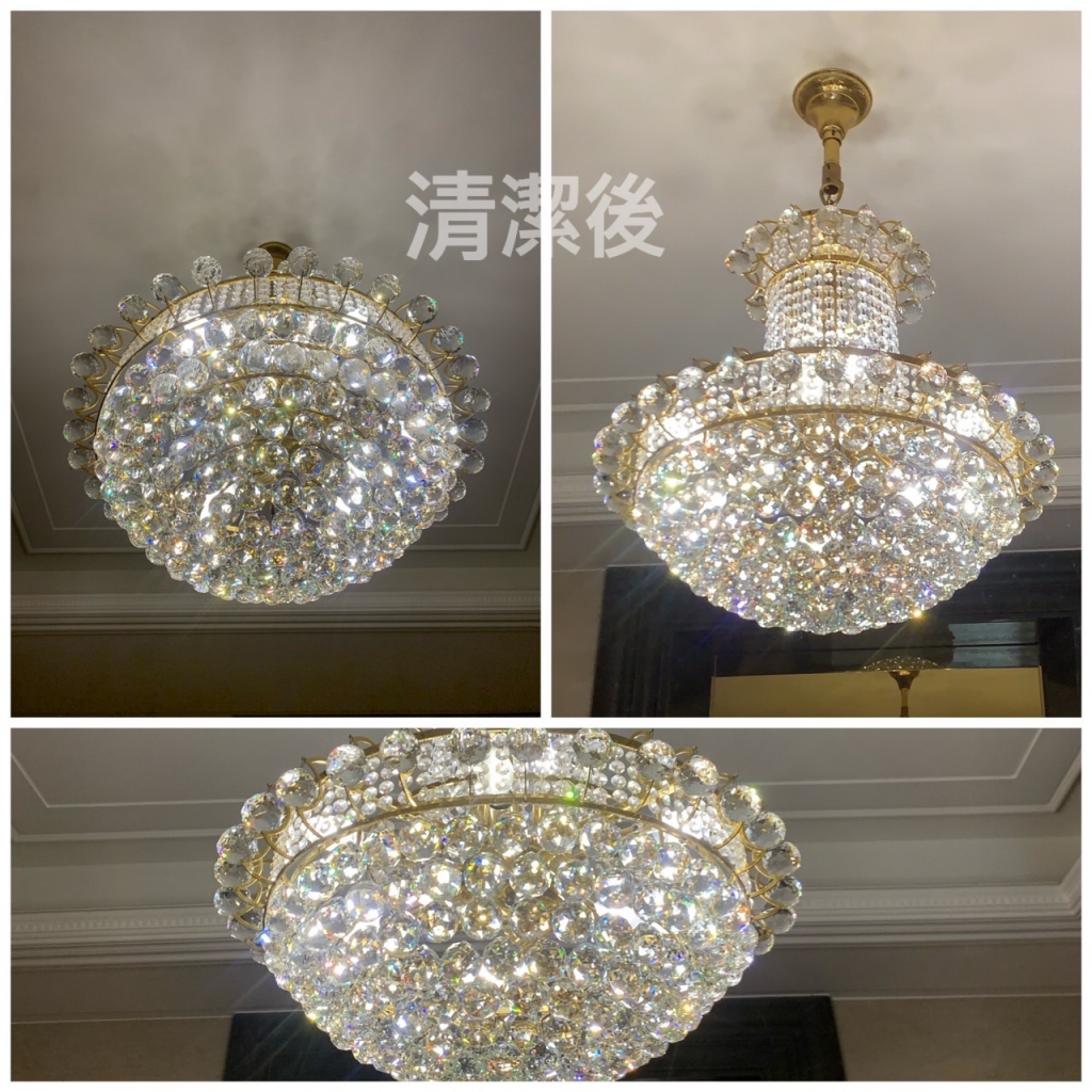 水晶吊燈清潔/台北水晶吊燈清潔