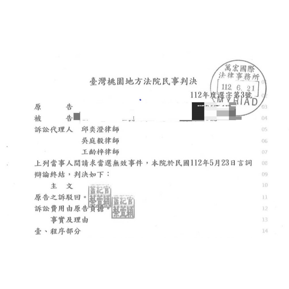 民事律師｜當選無效訴