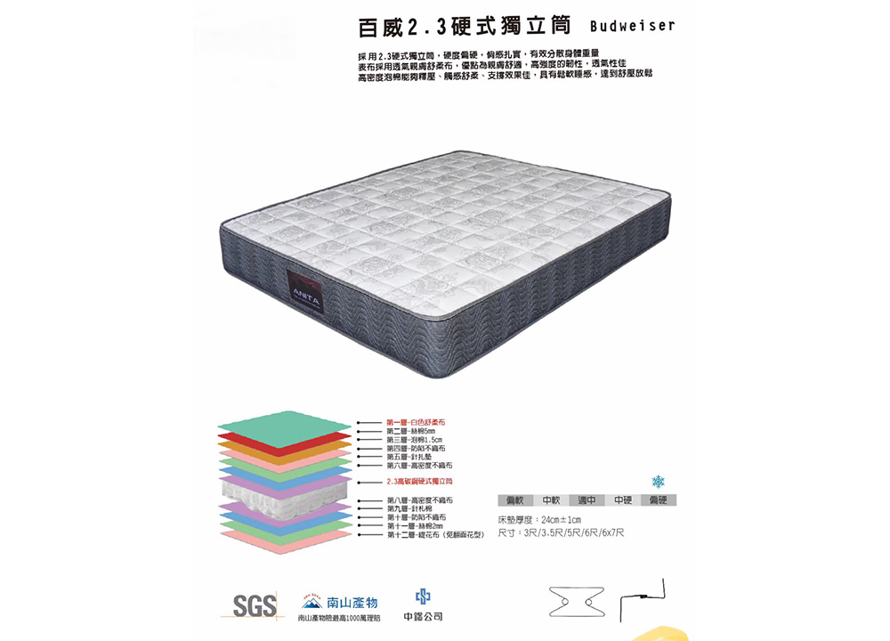百威床墊