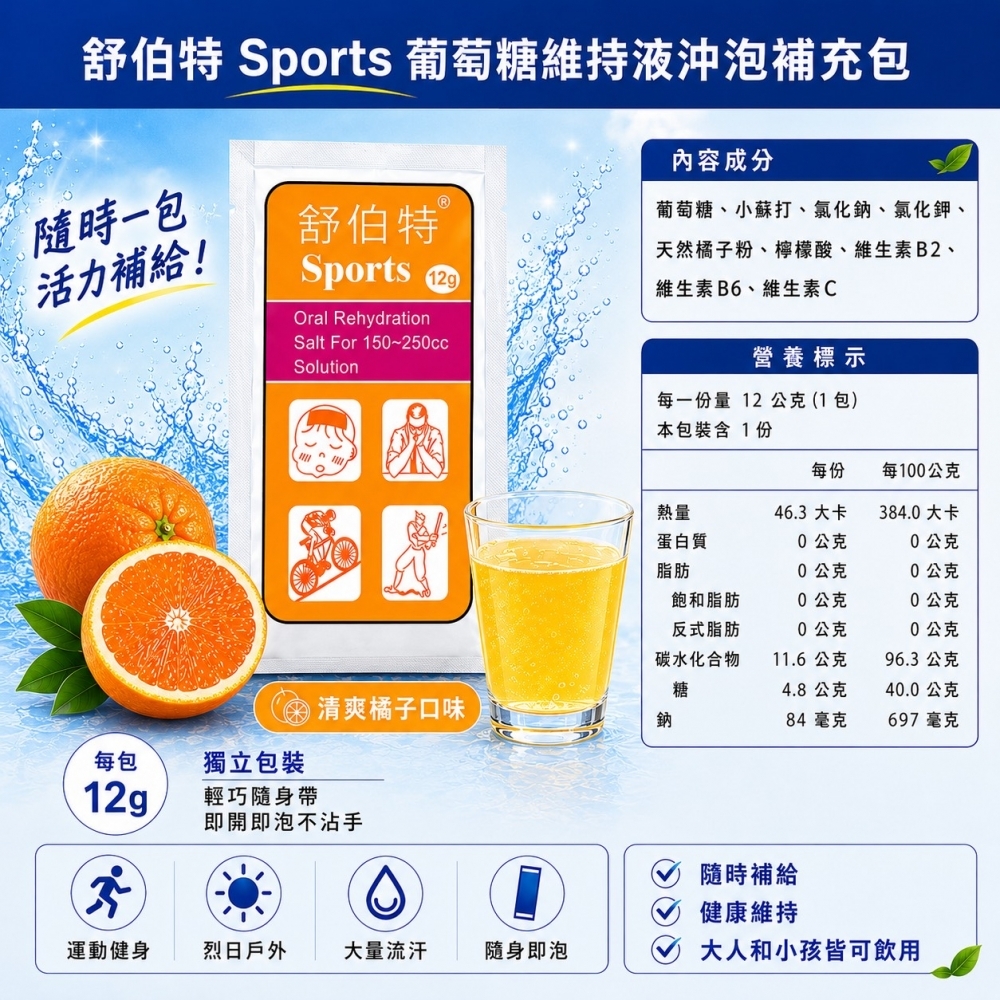 舒伯特 葡萄糖維持液補充包 10入/袋