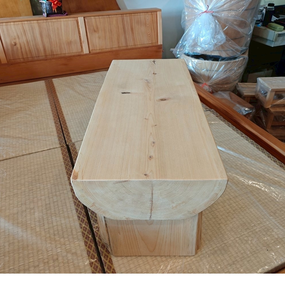 日本檜木原木椅