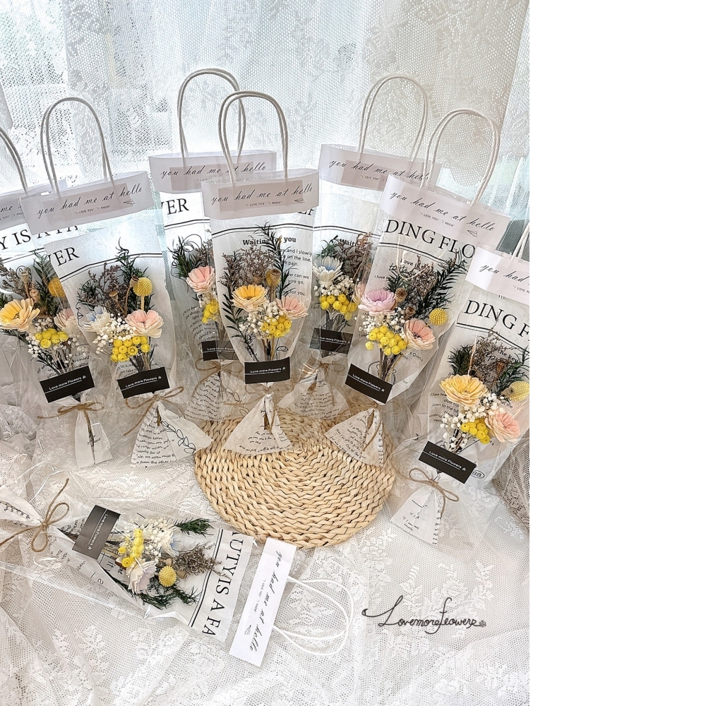 韓風小洋菊輕花束+提袋