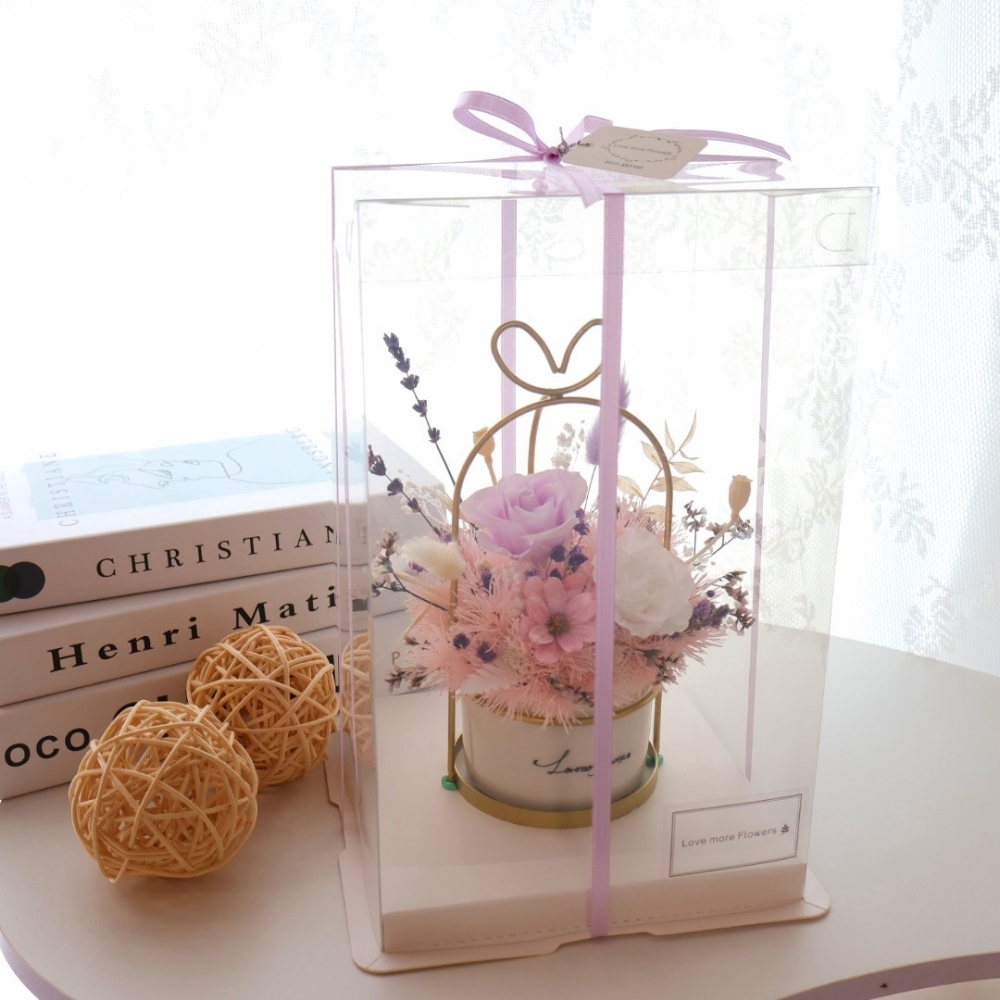 甜心紫薰衣草桌花