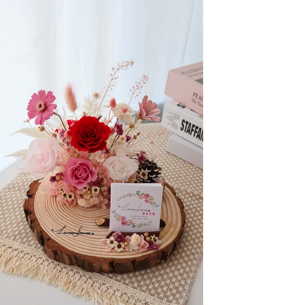 喜氣祝賀名片桌花