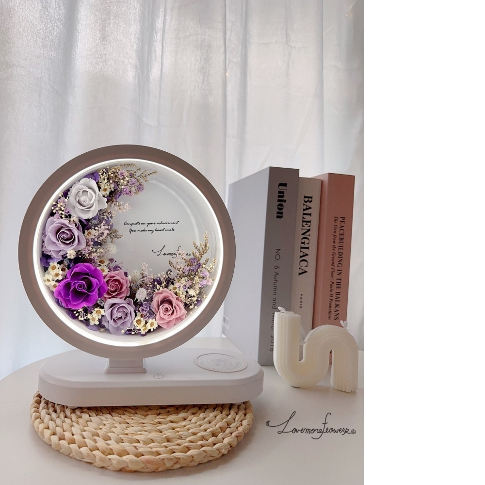 花好月圓藍芽音響檯燈桌花