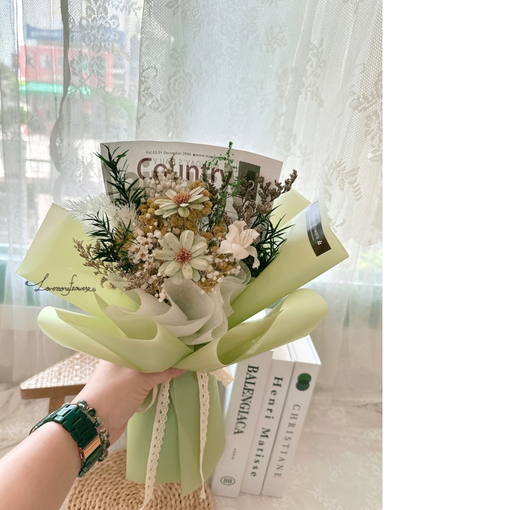 輕新綠茉莉花束